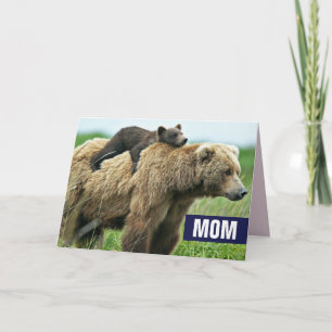 MOTHER'S DAY GRIZZLY BEAR AND BABY CARDS
