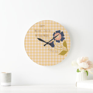 Mothers Day,,Happy Mother's Day to My Role Model Large Clock