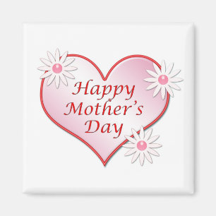 Mother's day heart Square Magnet