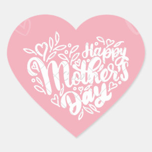 MOTHERS DAY HEART STICKER