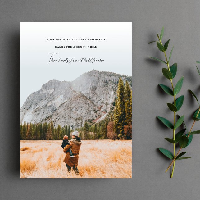 Mother's Day Heartfelt Quote Flat Holiday Card (Creator Uploaded)