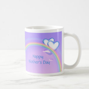 Mothers Day Hearts on Rainbow Coffee Mug