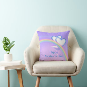 Mothers Day High Hearts Throw Pillow