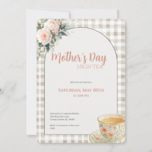 Mother's Day High Tea Invitation Floral Tea Party