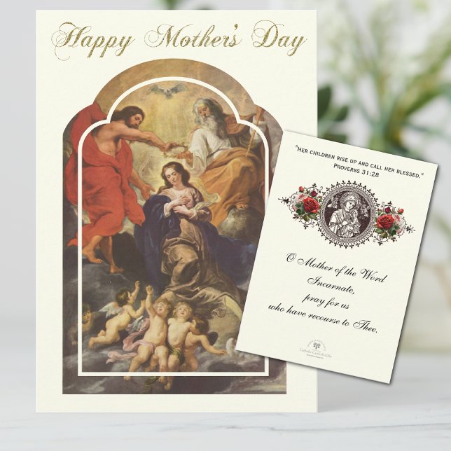 Mothers Day Holy Card with Scripture Verse (Creator Uploaded)