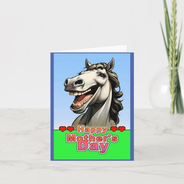 mothers day horse thank you card (Front)