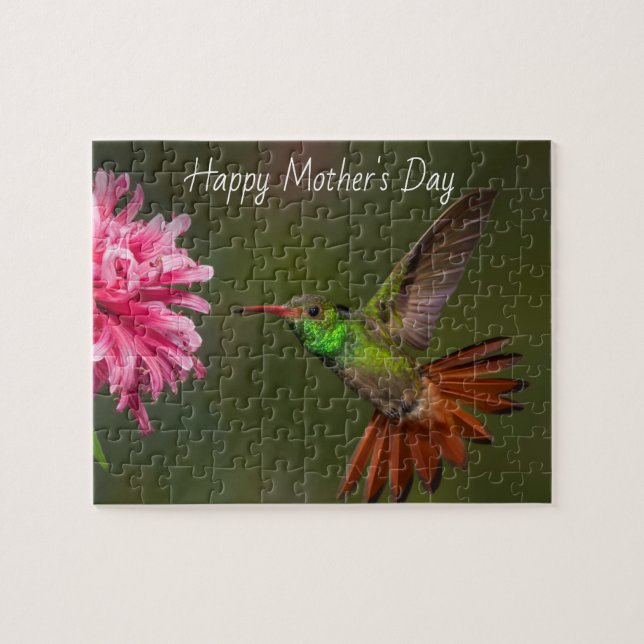 Mother's day Hummingbird puzzle (Horizontal)
