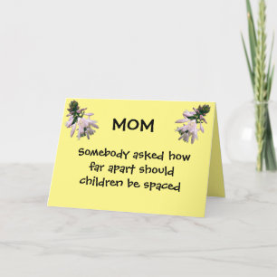 MOTHER'S DAY HUMOR  HOLIDAY CARD