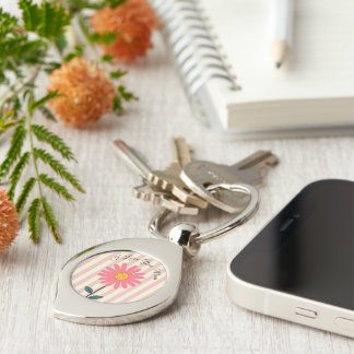 Mothers Day,I Love You Mom,Best Mom Ever,Modern Keychain