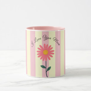 Mothers Day,I Love You Mom,Best Mom Ever, Modern Mug