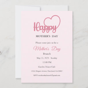 Mother's Day Invitation, Mother's Day Brunch Lunch Invitation