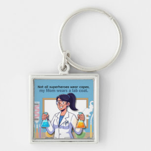 Mother's Day Lab Worker Mom Keychain
