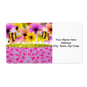 Mother's Day Labels Bumblebee