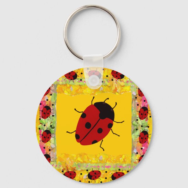 Mother's Day Ladybug Keychain (Front)