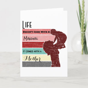 Mother's Day Life Doesn't Come with a Manual Holiday Card