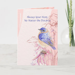 Mother's Day Long Distance Bluebird Garden Bird Card
