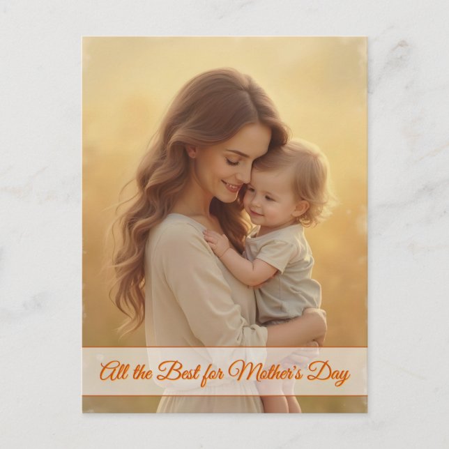 Mother's Day Love – A Moment of Pure Joy Holiday Postcard (Front)