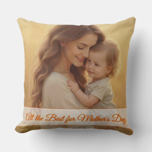 Mother's Day Love – A Moment of Pure Joy Throw Pillow