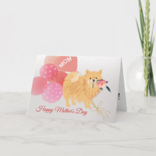 Mother's Day Love from your Pomeranian Dog Card