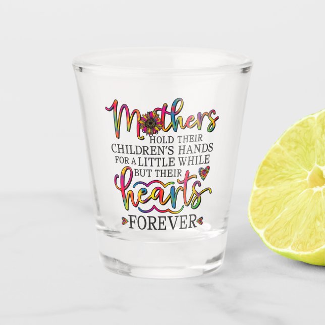Mothers Day Love Mom Shot Glass (Front)