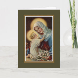 Mother's Day Madonna Child Jesus Virgin Mary Card