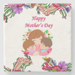 Mother's Day Marble Stone Coaster