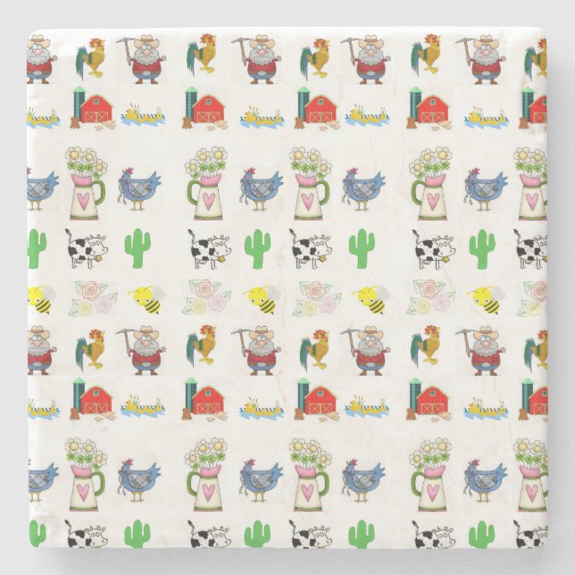 Mother's Day Marble Stone Coaster (Front)