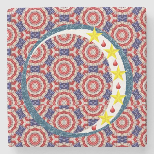 Mother's Day Marble Stone Coaster (Front)