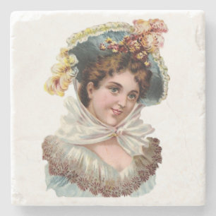 Mother's Day Marble Stone Coaster Victorian