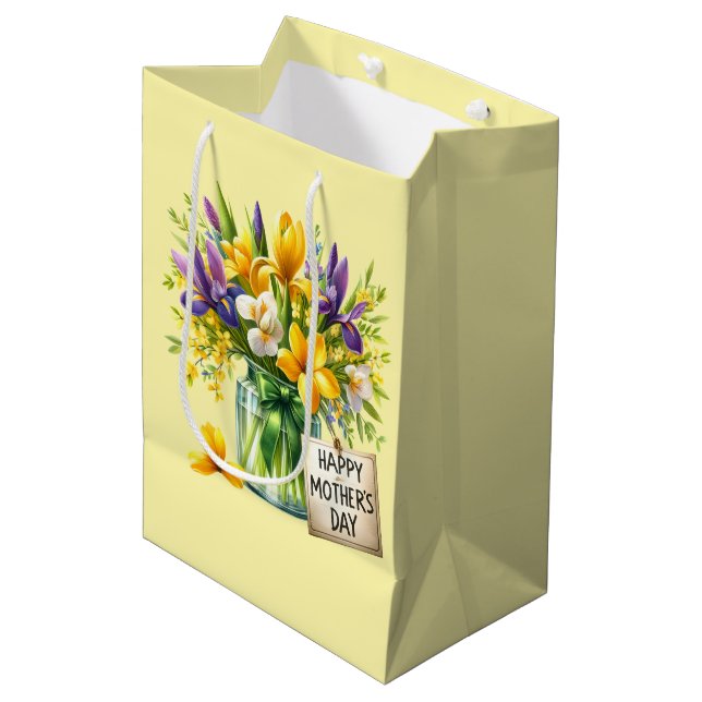 Mothers Day  Medium Gift Bag (Front Angled)