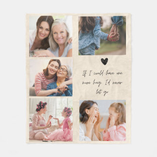 Mother's Day Memorial Mom Photo Blanket Custom 