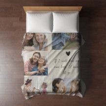 Mother's Day Memorial Mom Photo Blanket Custom 