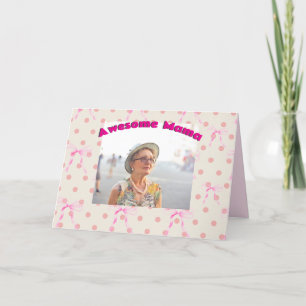 Mother's Day Mom Grandma Nana Customize Message Holiday Card