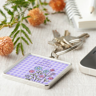 Mothers Day, Mom Love With No Days Off,Modern, El Keychain