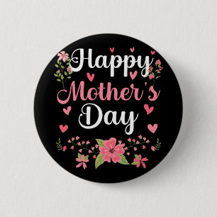 Mother's Day Mommy Cute Floral Women For Mom Grand 2 Inch Round Button