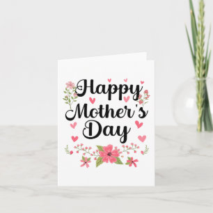 Mother's Day Mommy Cute Floral Women For Mom Grand Card
