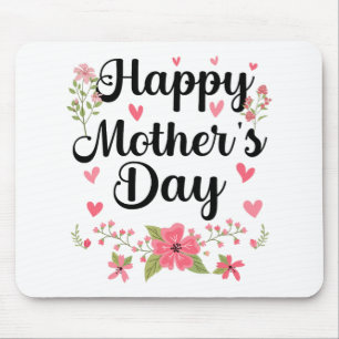 Mother's Day Mommy Cute Floral Women For Mom Grand Mouse Pad