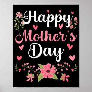 Mother's Day Mommy Cute Floral Women For Mom Grand Poster