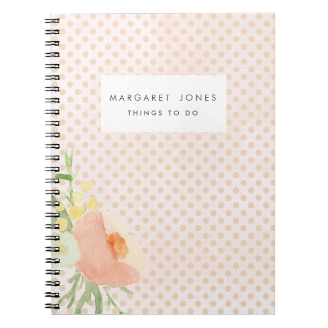Mothers Day Mom's Personalized Journal Notebook (Front)