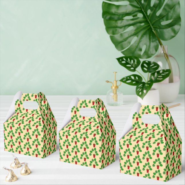 Mothers Day Monstera Plant Patterned Favor Box (Multiple)