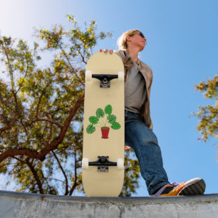 Mothers Day Monstera Plant Skateboard