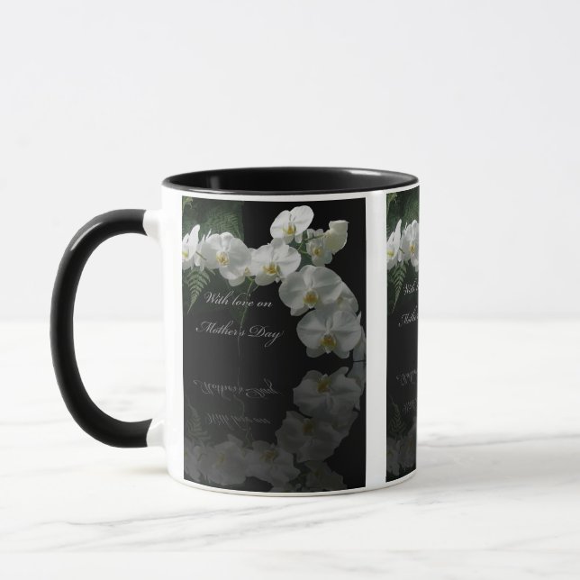 Mother's Day Moth Orchids & Ferns Mug (Left)