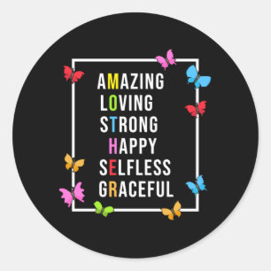 Mother's Day Mother Mom Mothers Mummy Funny Gift Classic Round Sticker