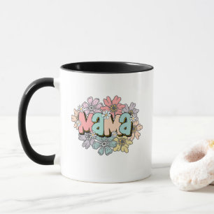 Mother's Day Mug Gift Mama Floral Design from Kids