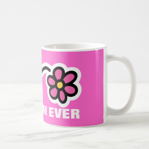 Mother's day Mug with pink daisy flower   Best mom