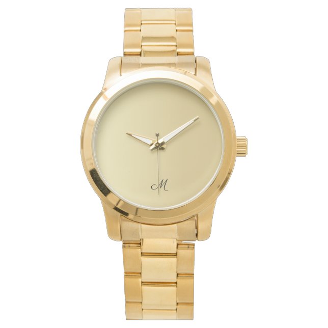 Mother's Day Mum Gift  Personalize Gold Watch (Front)