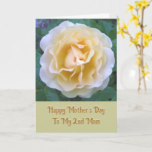 Mother's Day/My "second" Mom/like a mom/peach rose Card