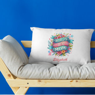 Mother's Day Nature Lovers Floral Personalized  Accent Pillow