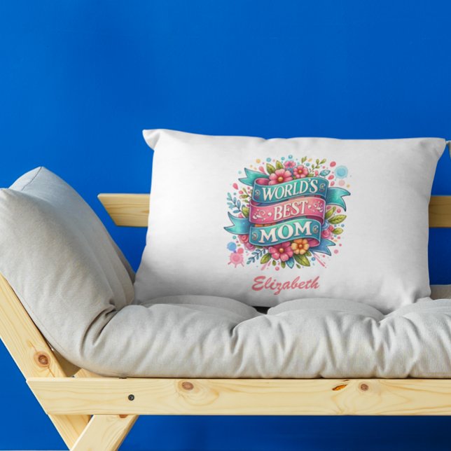 Mother's Day Nature Lovers Floral Personalized  Accent Pillow (Creator Uploaded)