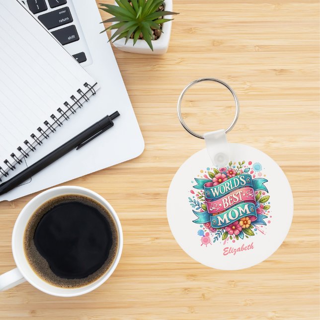 Mother's Day Nature Lovers Floral Personalized  Keychain (Creator Uploaded)